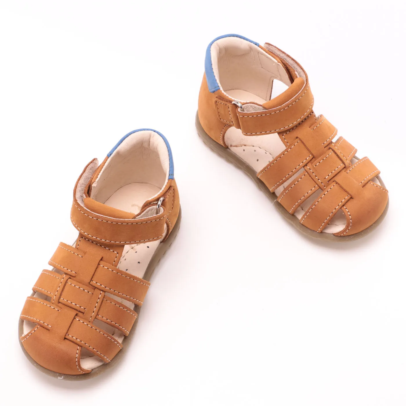 (1078-25) Emel yellow  closed sandals