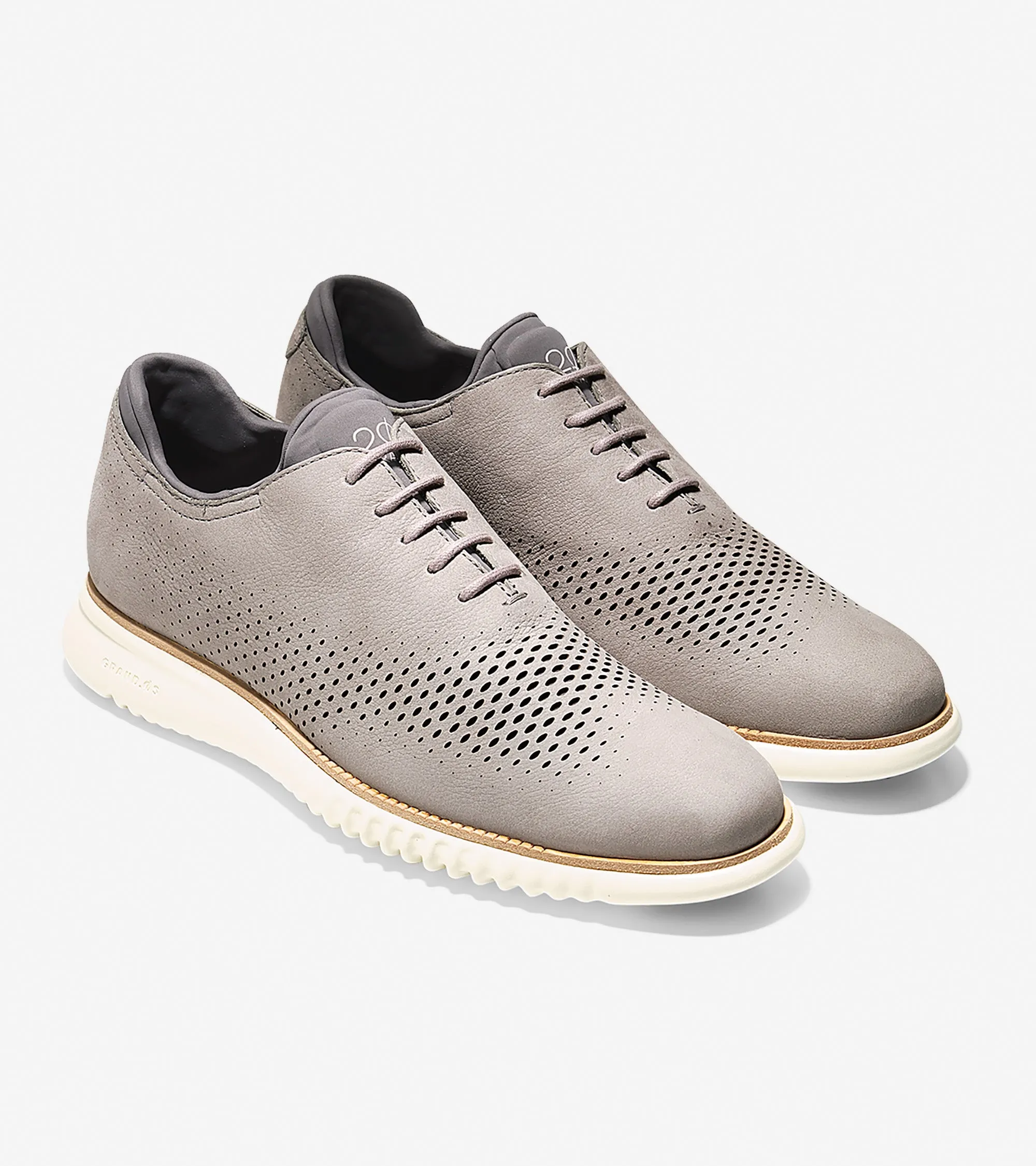 2.ZERØGRAND Lined Laser Wingtip Oxford