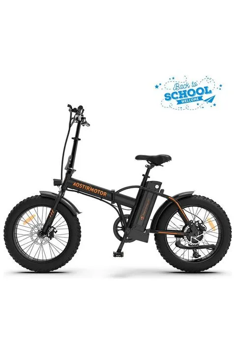 Aostirmotor A20 36V/13Ah 500W Mini Fat Tire Folding Electric Bike