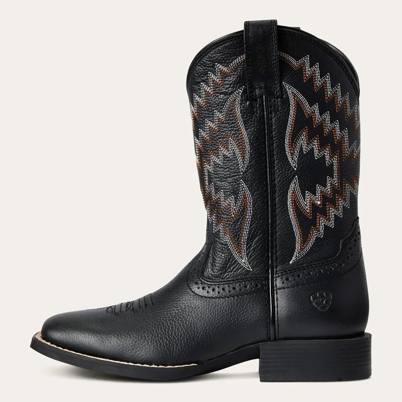 Ariat Kid's Tycoon Western Boot- Bear Black