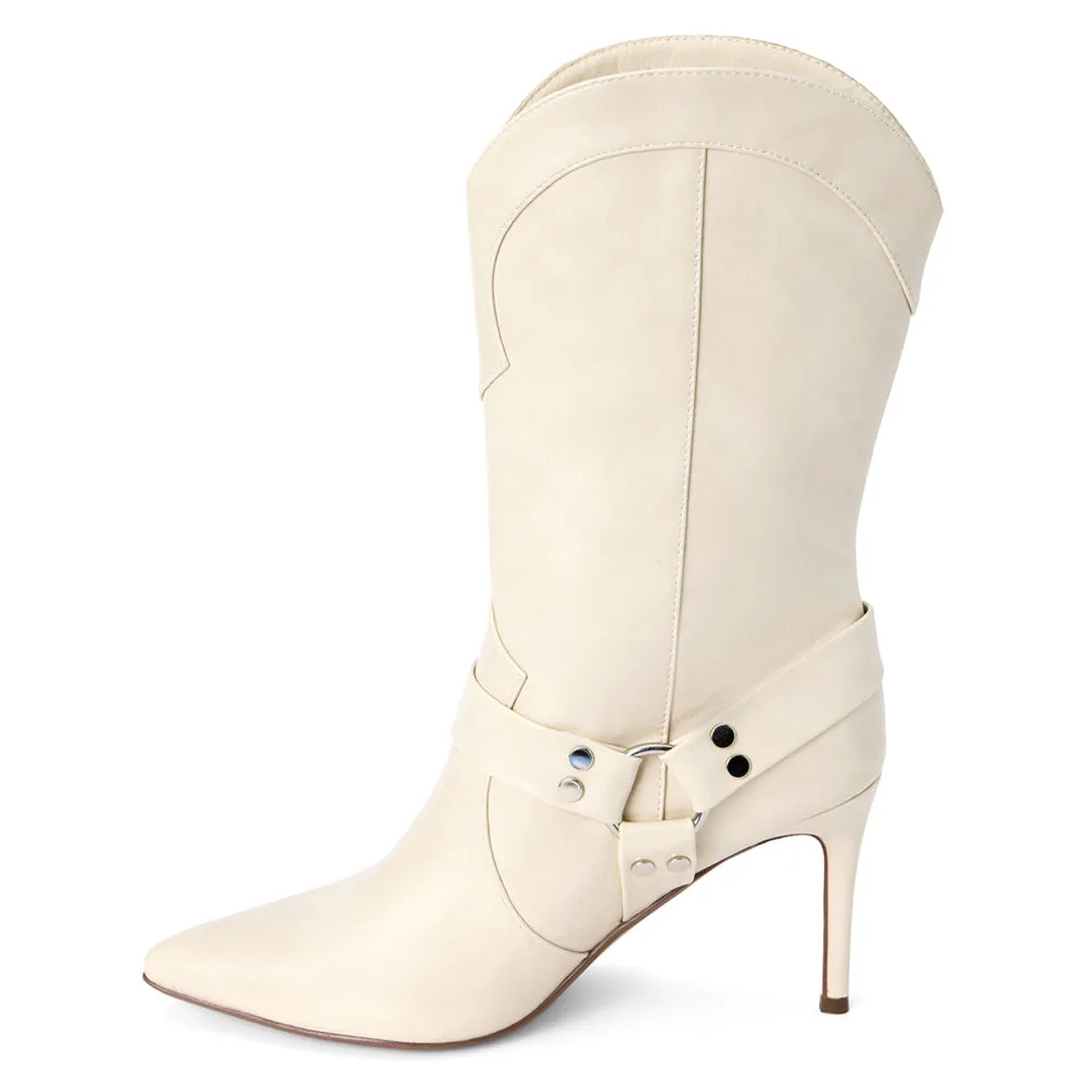 Avaline Pointed Toe Pull On Boots