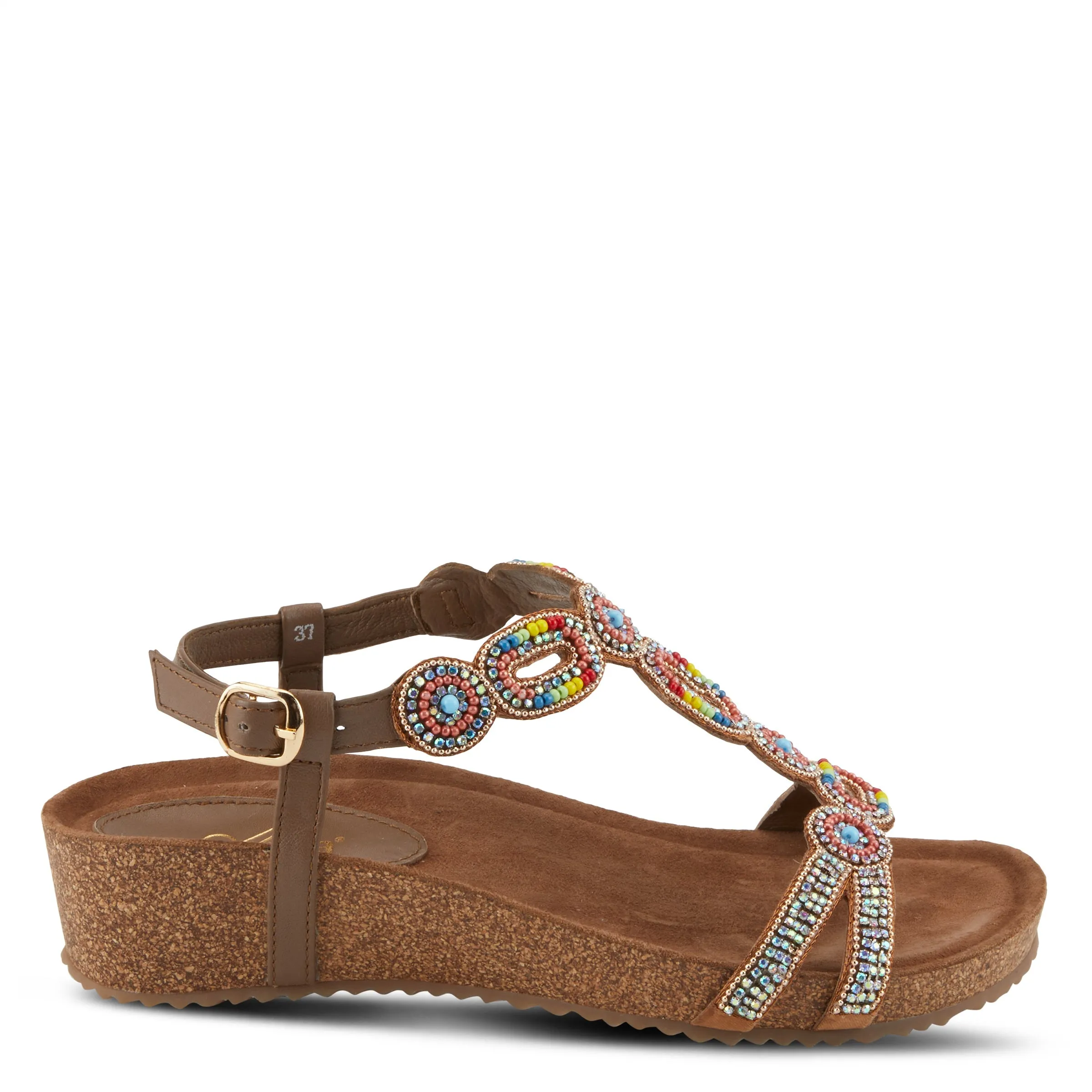 AZURA STUNNIN T-STRAP SANDALS