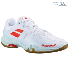 Babolat Shadow Spirit Women's Badminton Shoes - White/Orange