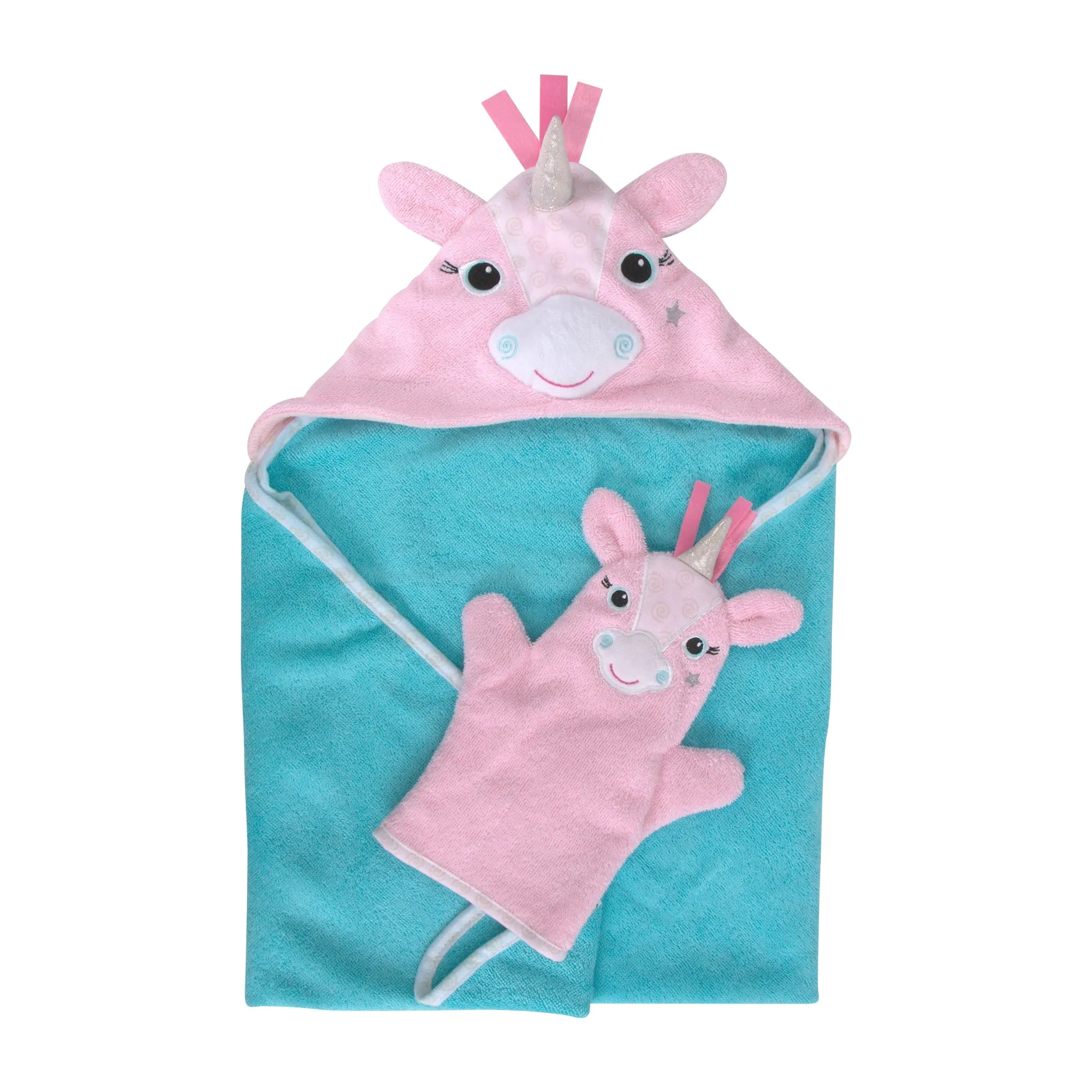 Baby Plush Terry Hooded Bath Towel - Allie Alicorn