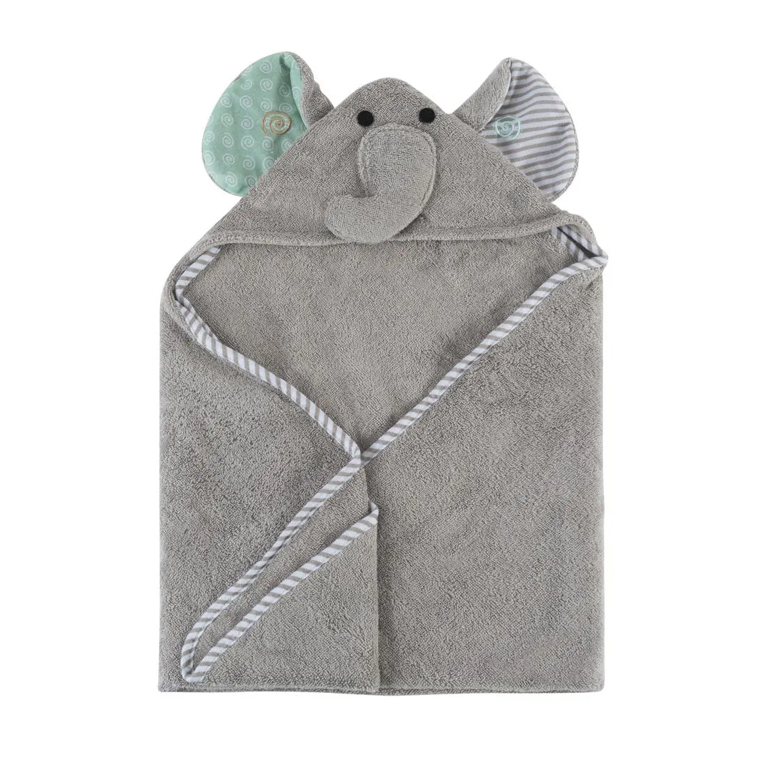 Baby Plush Terry Hooded Bath Towel - Elle the Elephant