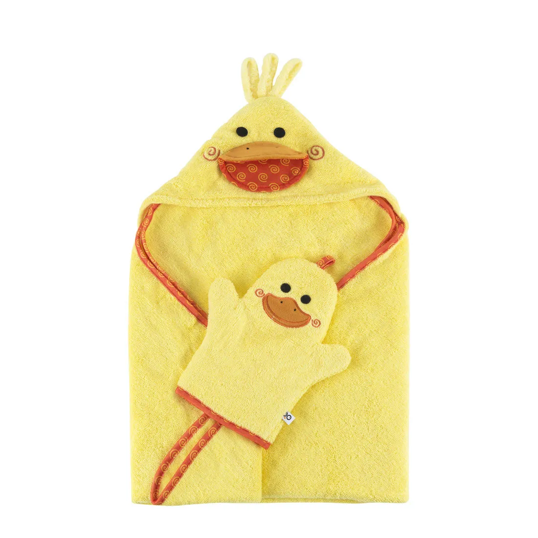 Baby Plush Terry Hooded Bath Towel - Puddles the Duck