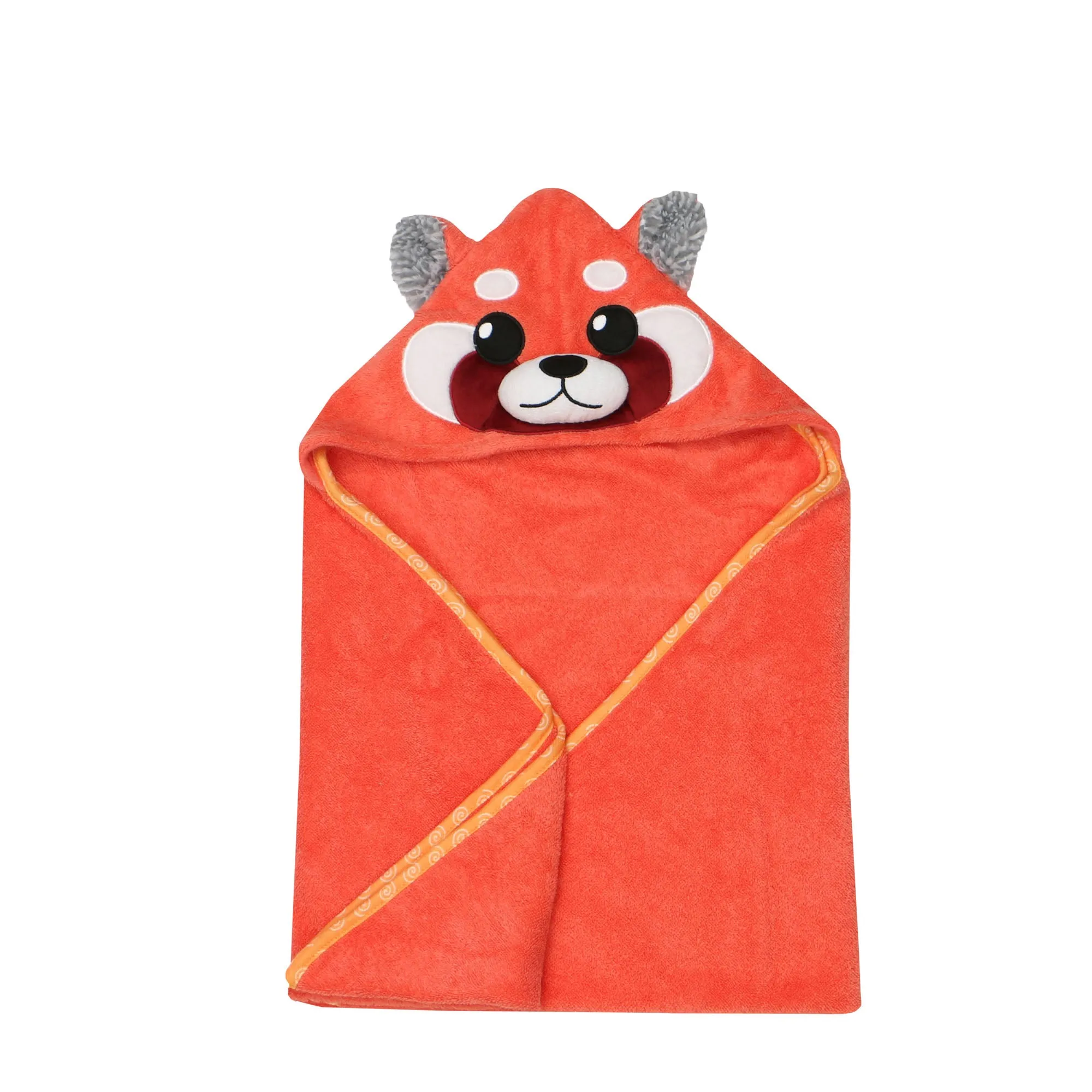 Baby Plush Terry Hooded Bath Towel - Remi the Red Panda