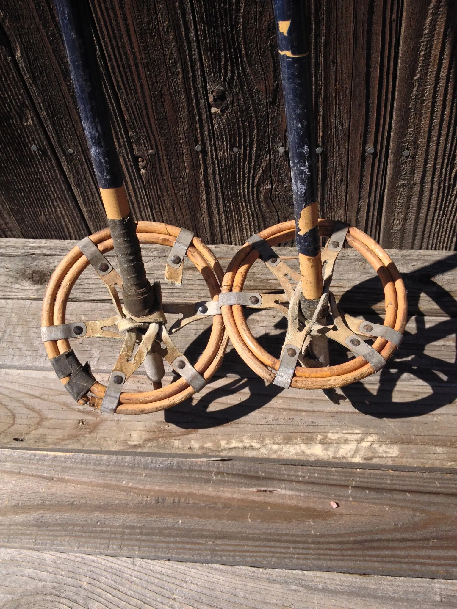 Bamboo Ski Poles - Vintage 1940s