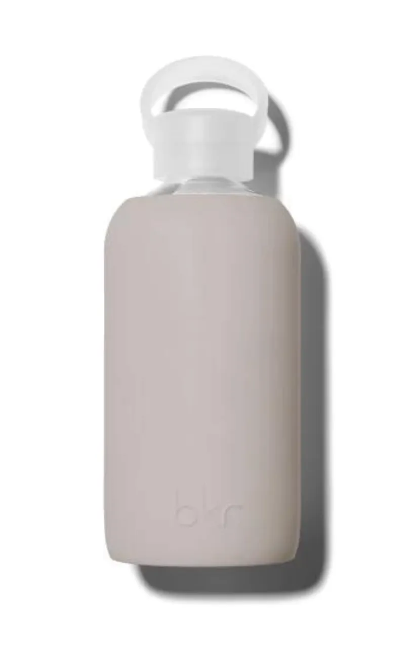 BKR | 500ml Glass   Silicone Water Bottle