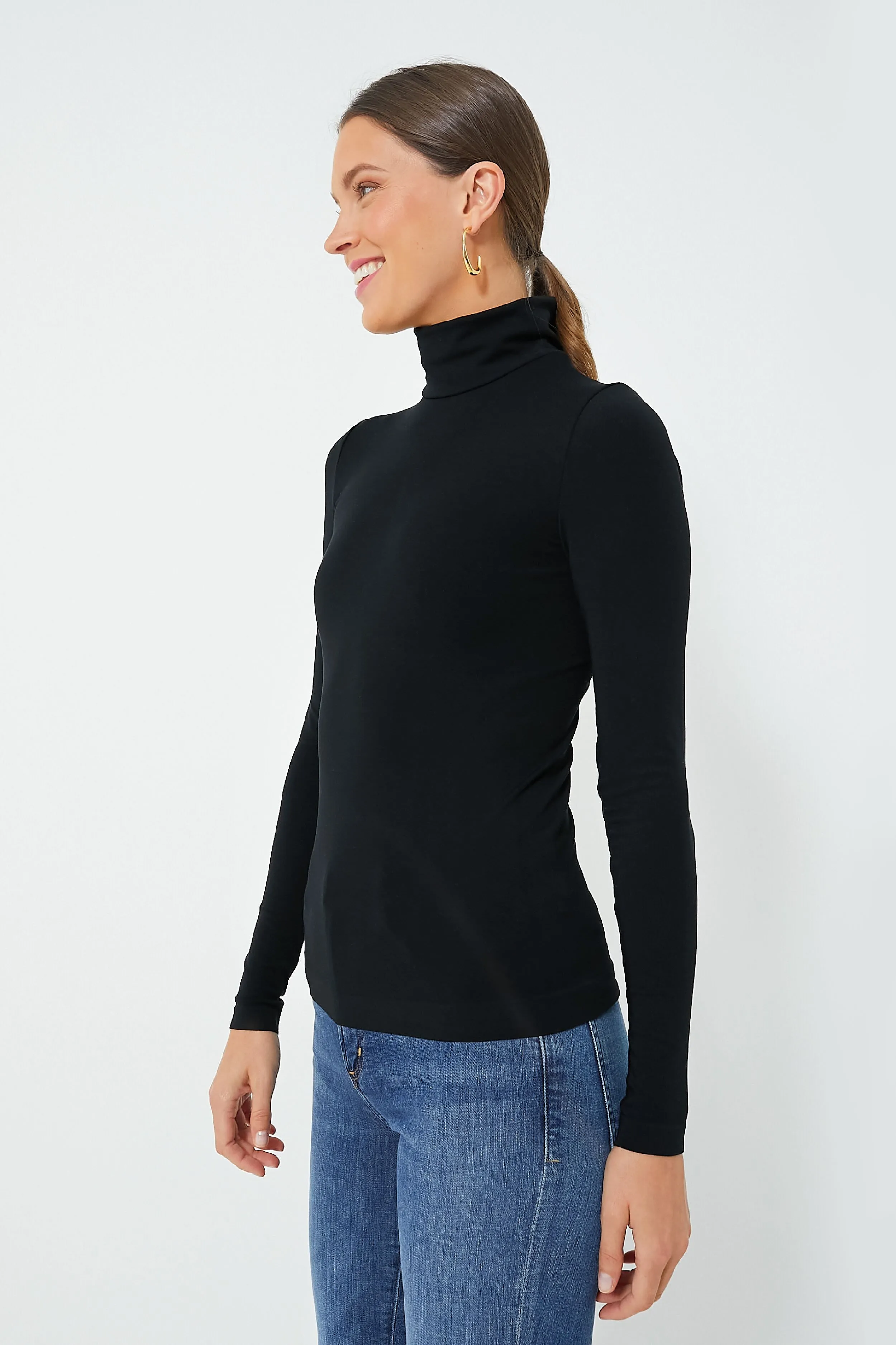 Black Aurora Long Sleeve Turtleneck