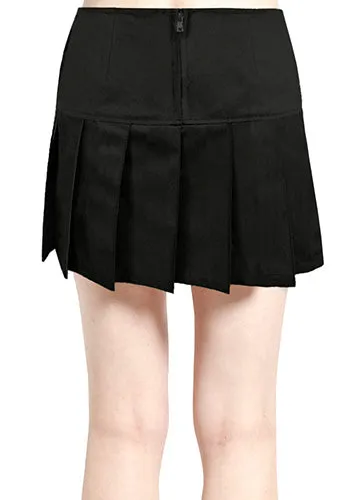 Black Pleated Mini Skirt by Tripp NYC