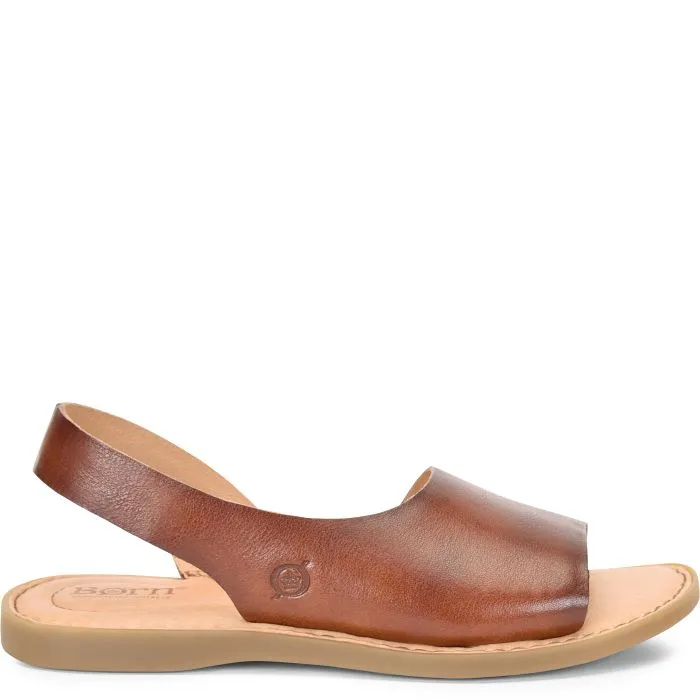 Born Women's Inlet Leather Sandal - Dark Tan BR0002292