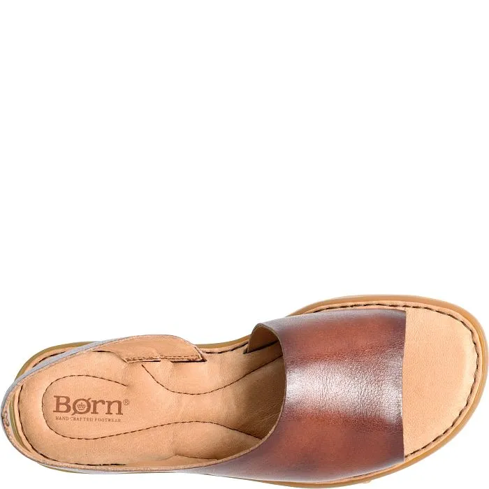 Born Women's Inlet Leather Sandal - Dark Tan BR0002292