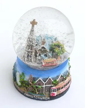 Christchurch New Zealand Snow Globe