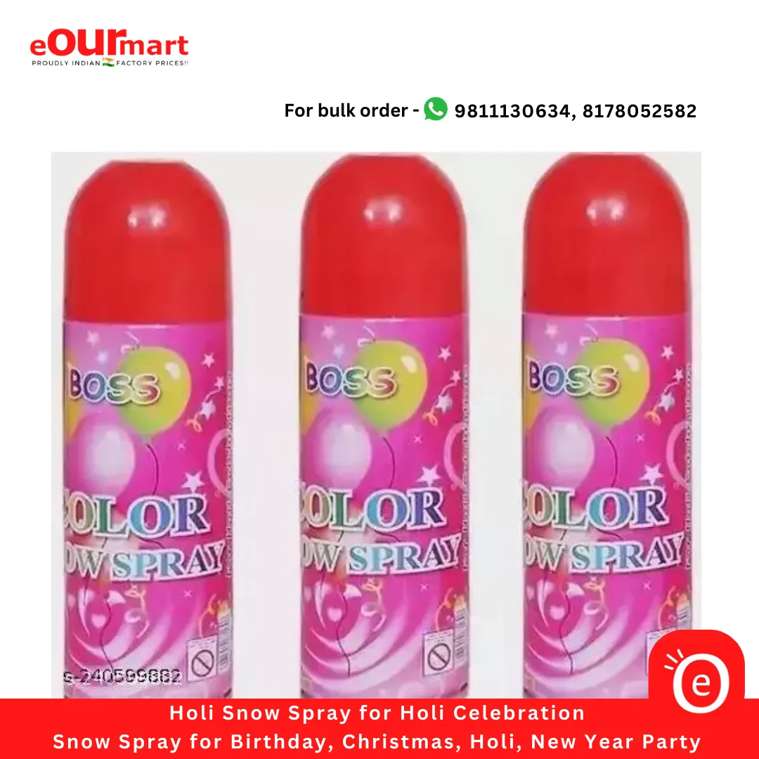 Colour Snow Spray for Holi Celebration | Snow Spray for Birthday, Christmas, Holi, New Year Party