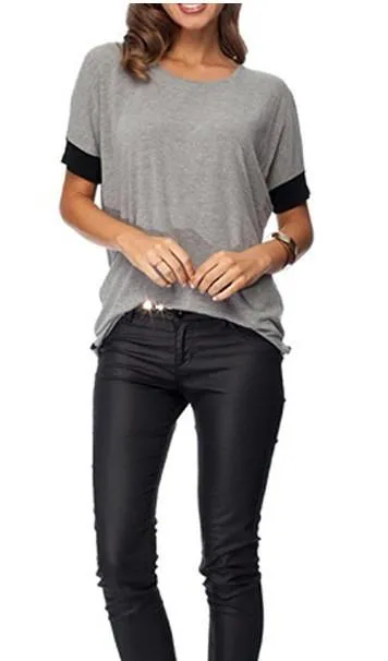 Comfy Loose Fit Short Cotton T-Shirt