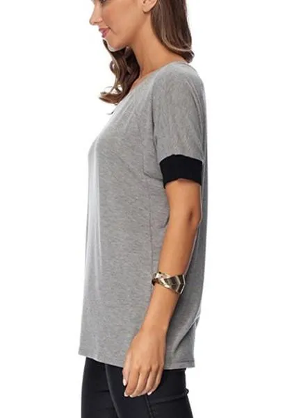 Comfy Loose Fit Short Cotton T-Shirt