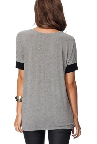 Comfy Loose Fit Short Cotton T-Shirt