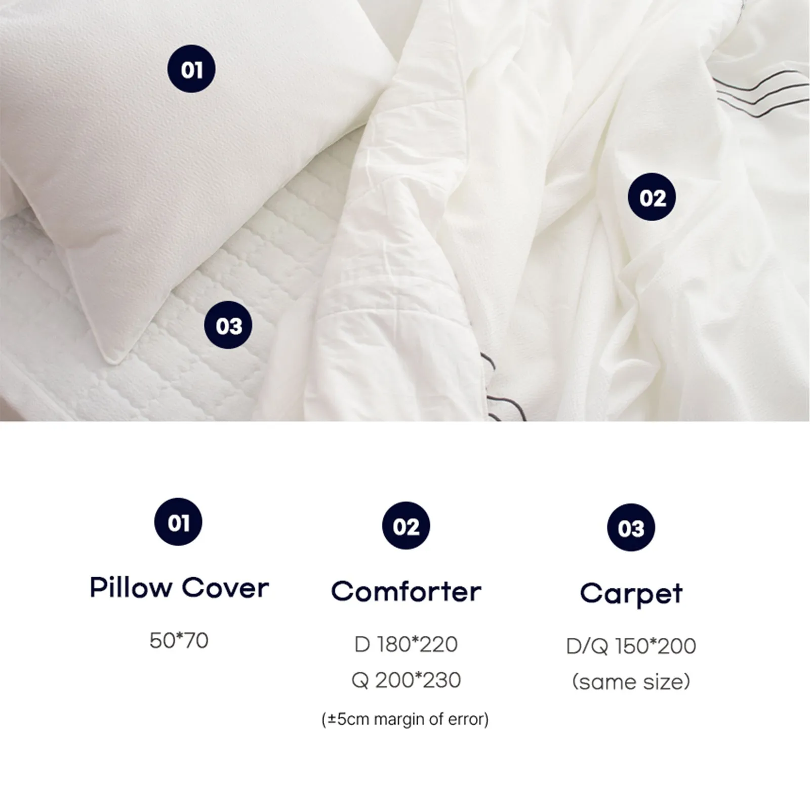 Cool Lightweight Comforter Set Queen, 4 Pieces - Saesom