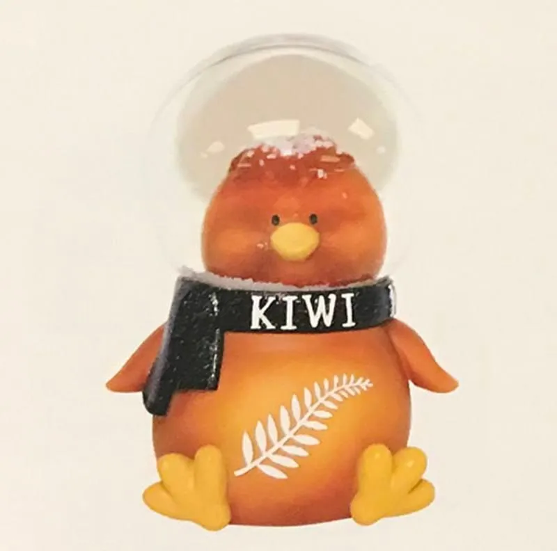 Cute Kiwi Bird Snowglobe Head