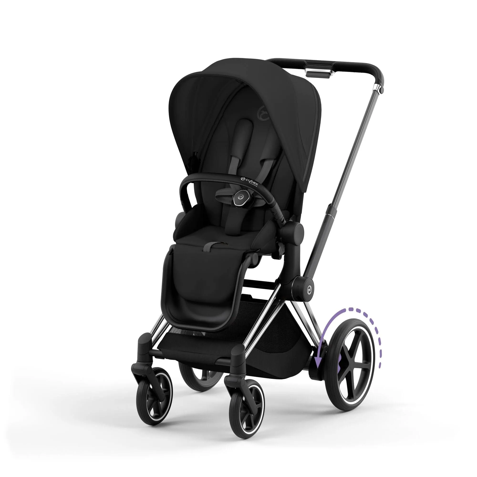 Cybex e-Priam Pram - Sepia Black