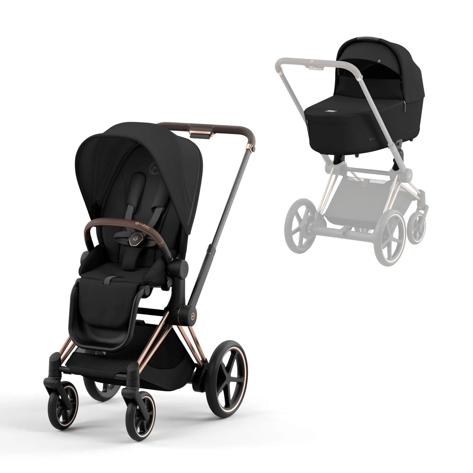 Cybex e-Priam Pram - Sepia Black