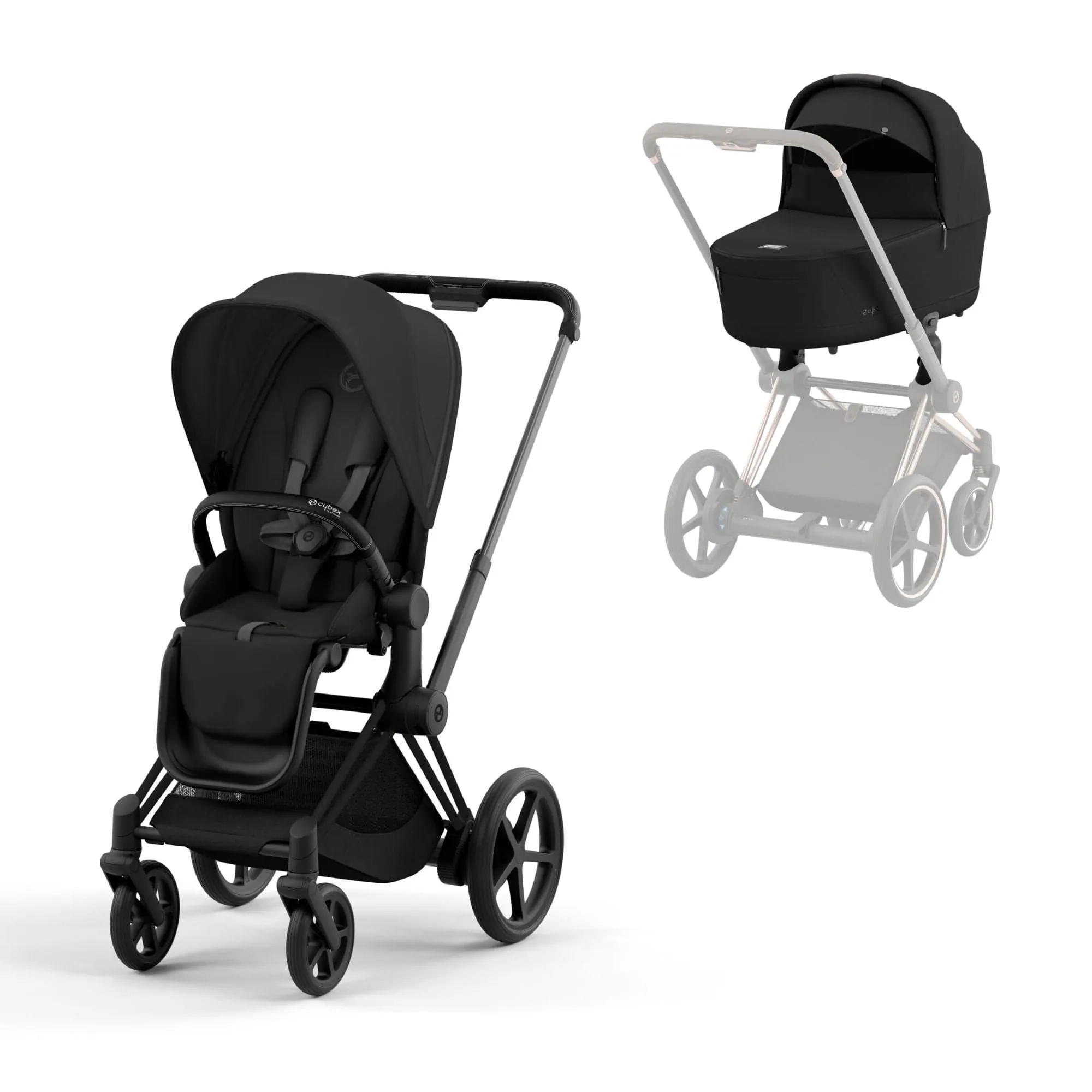 Cybex e-Priam Pram - Sepia Black