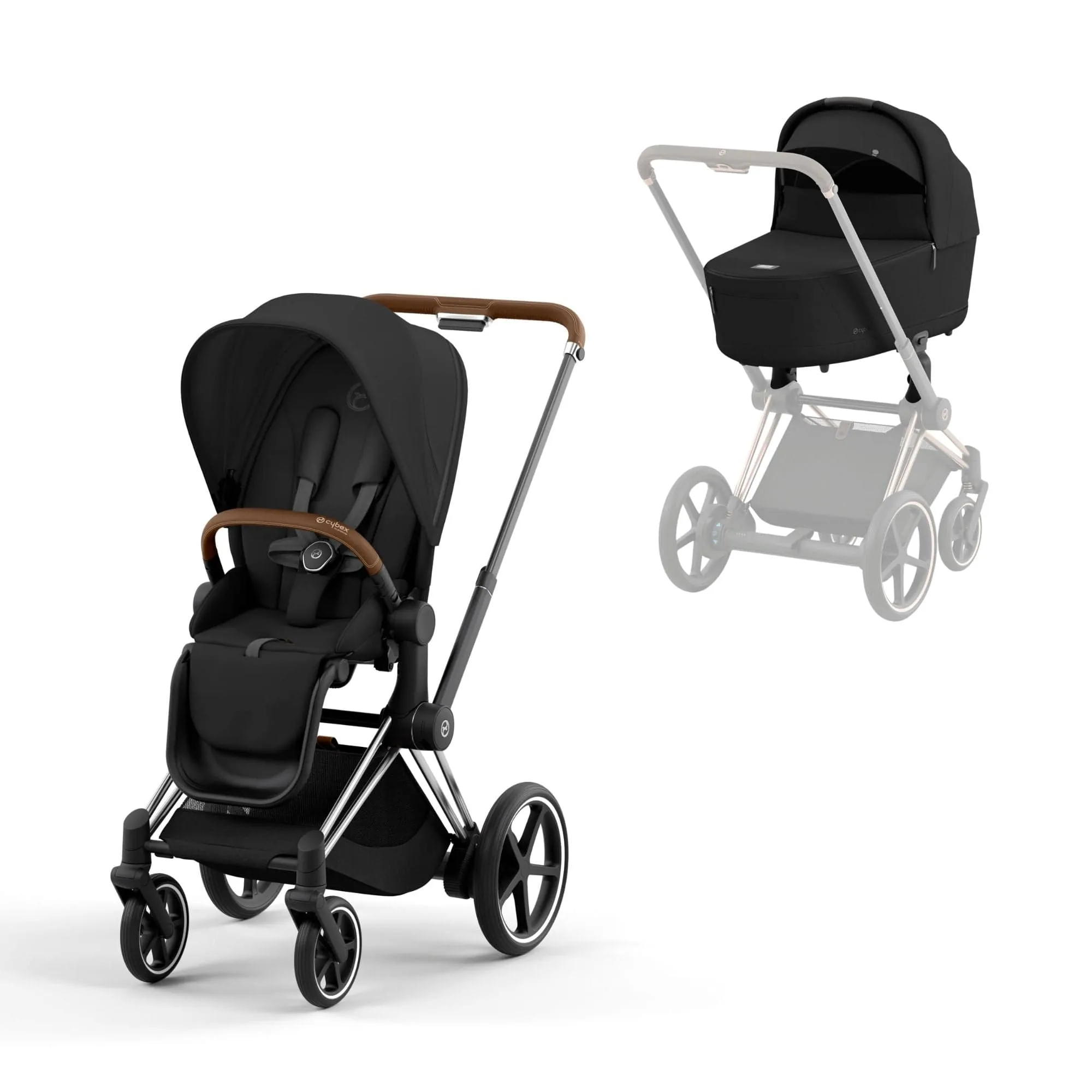 Cybex e-Priam Pram - Sepia Black