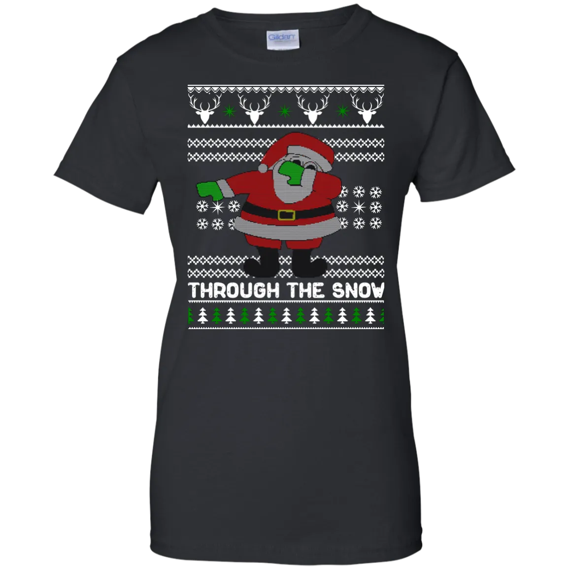 Dabbing Through The Snow Funny Christmas Sweater, T-shirt