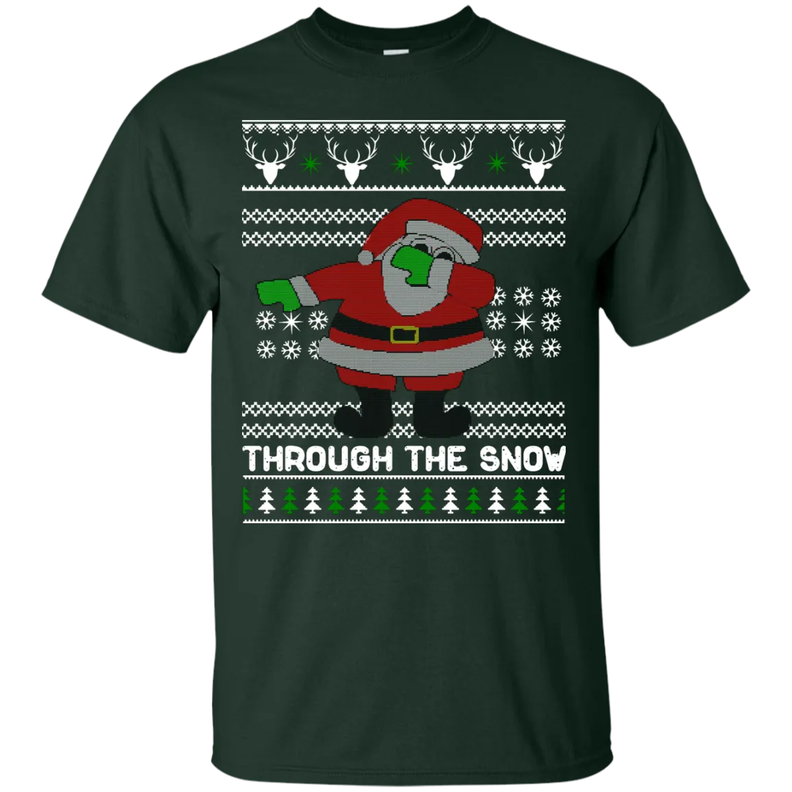 Dabbing Through The Snow Funny Christmas Sweater, T-shirt