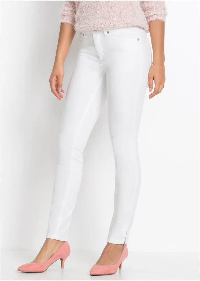 Elastic Bodyflirt trousers, white