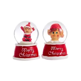 Elves Behaving Badly Snow Globe 2 Asst