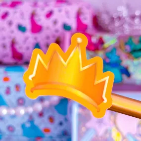 Glitter Waterproof Sticker - Evil Queen Crown (Snow White)