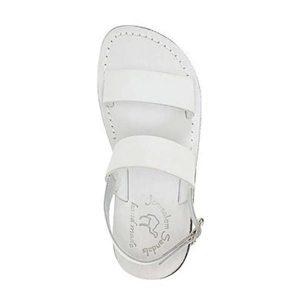 Golan - Leather Two Strap Sandal | White