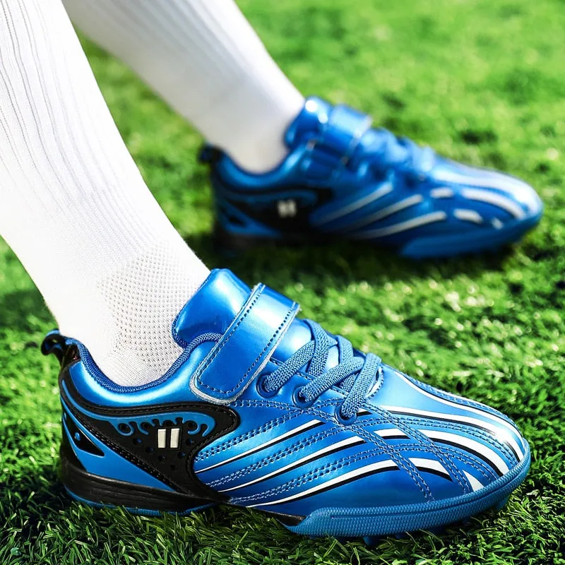 Kids Waterproof Cleats Leather Kids Sneakers Boys Soccer Shoes Children Outdoor Girls Trainer Football Boots