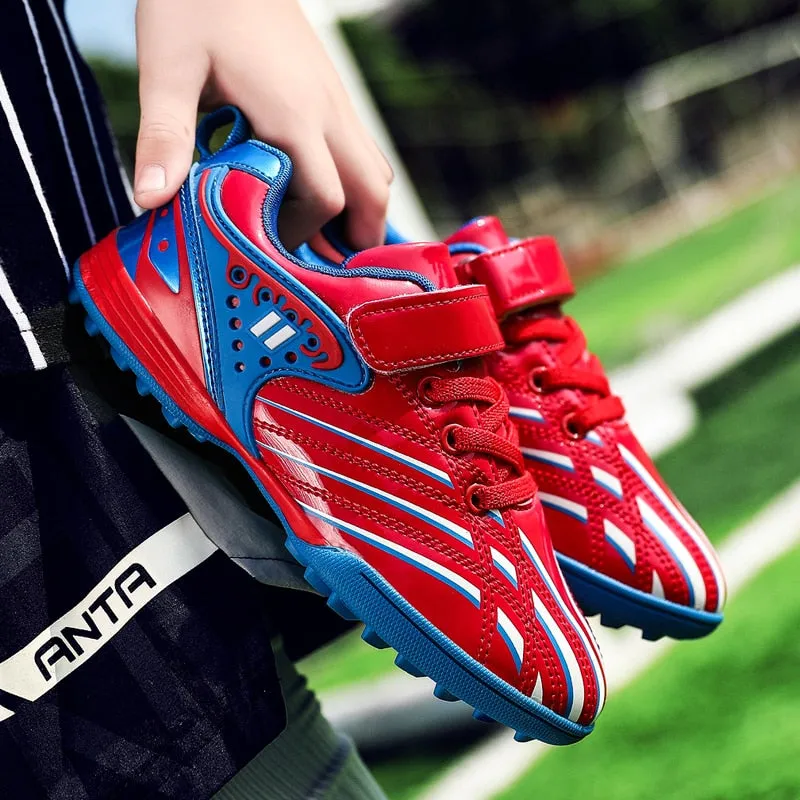 Kids Waterproof Cleats Leather Kids Sneakers Boys Soccer Shoes Children Outdoor Girls Trainer Football Boots