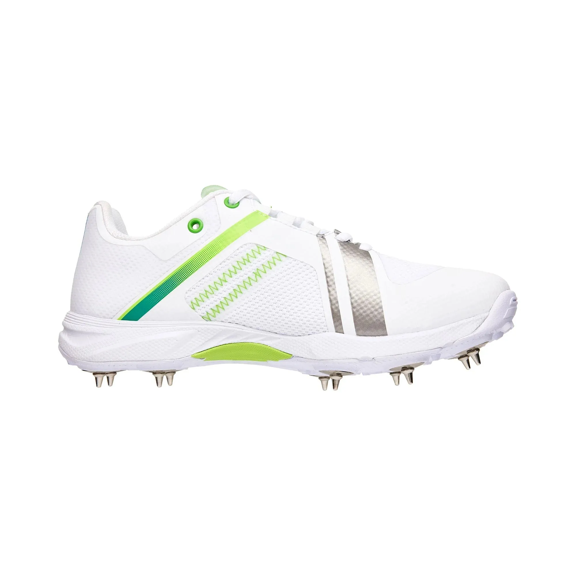 Kookaburra Pro 2.0 Cricket Spikes White/lime