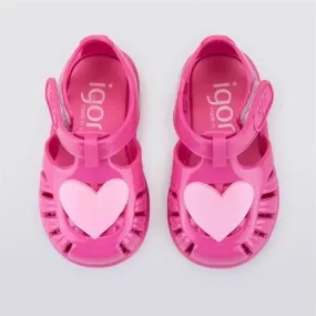 Love Heart Jelly Sandals