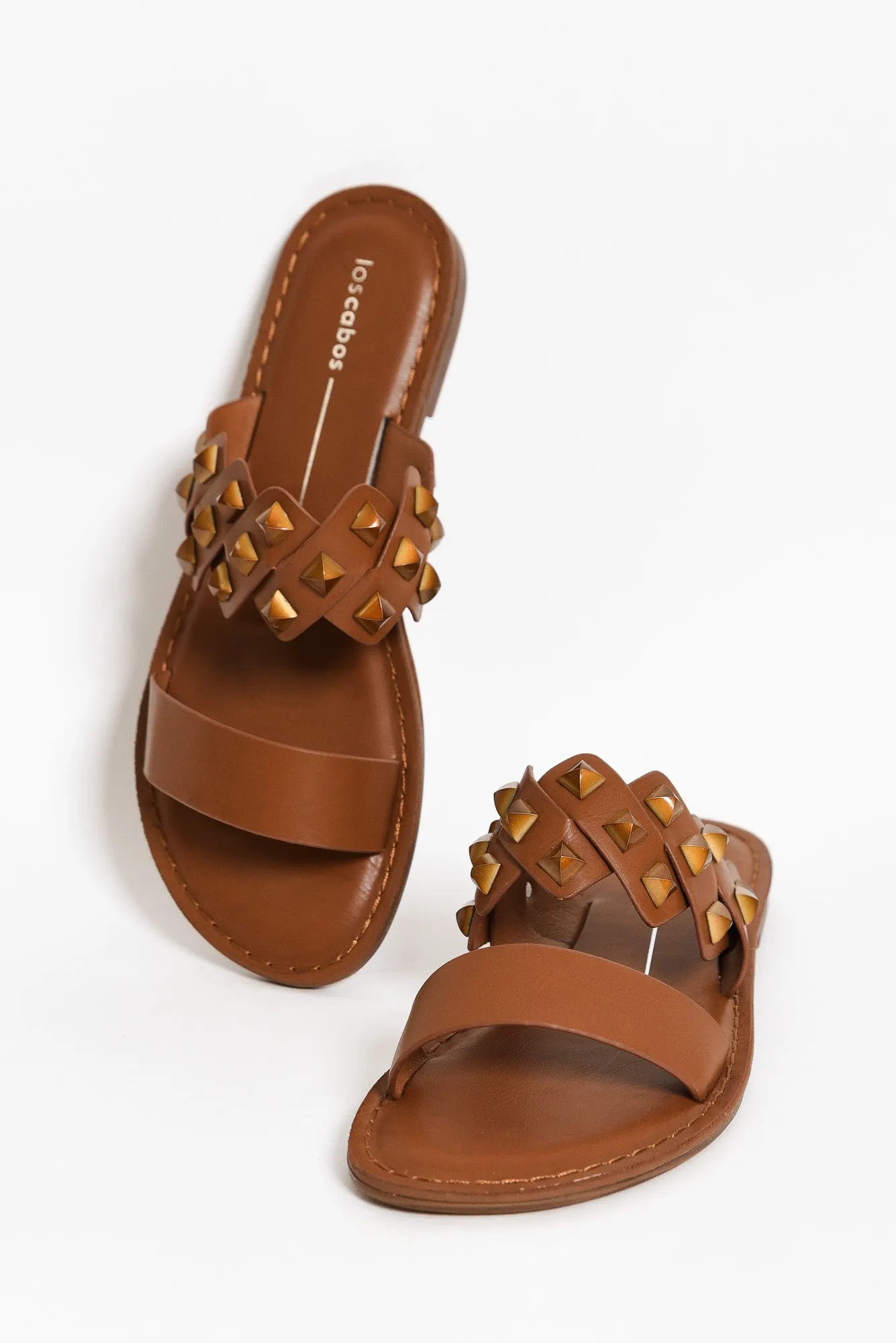 Maila Brandy Stud Slide