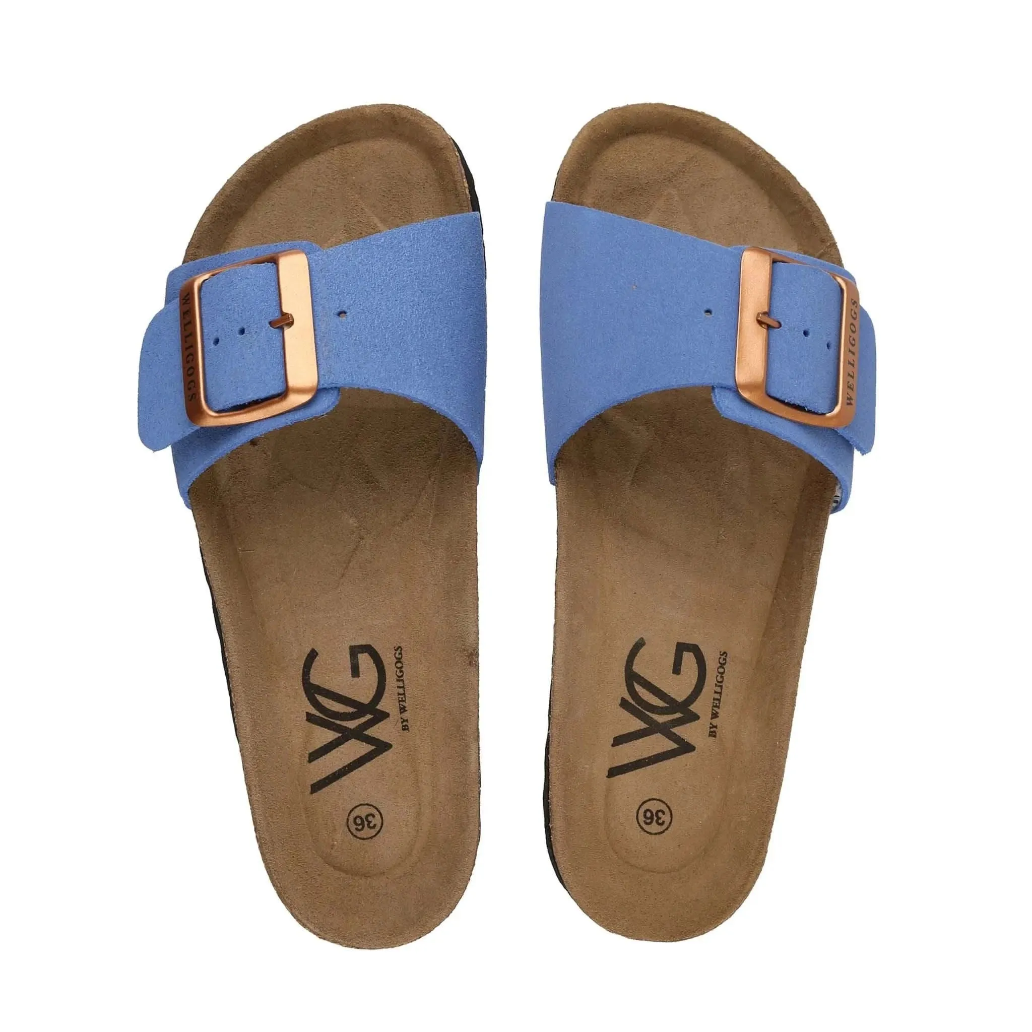 Marbella Cornflower Blue Slides