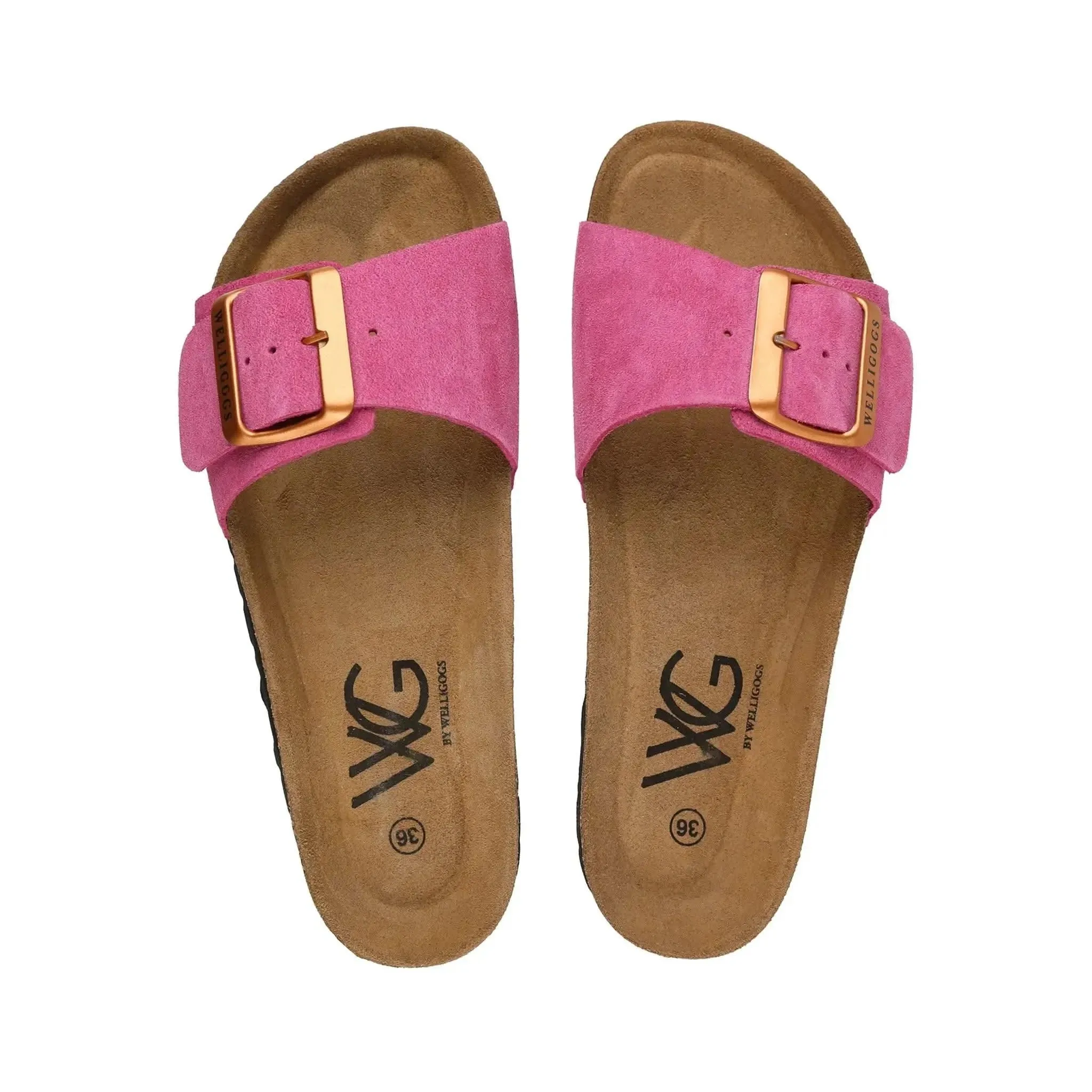 Marbella Fuchsia Slides