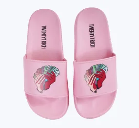 Money Fan Slides - Pink