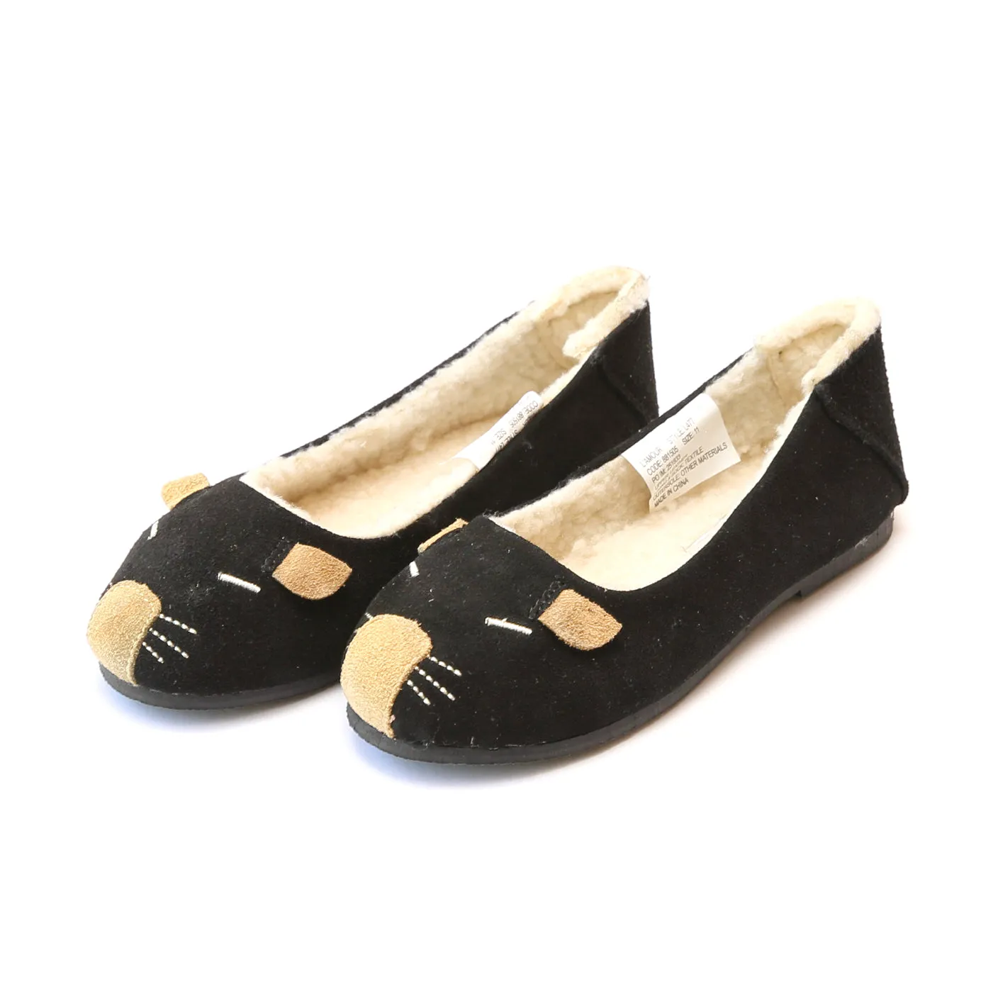 Mousie Leather Flat