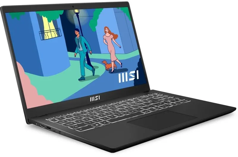 MSI Laptop Modern 15 - 7th Generation Ryzen 5 8GB RAM 512GB SSD Backlit Keyboard Windows 11 Home 15.6" FHD Screen