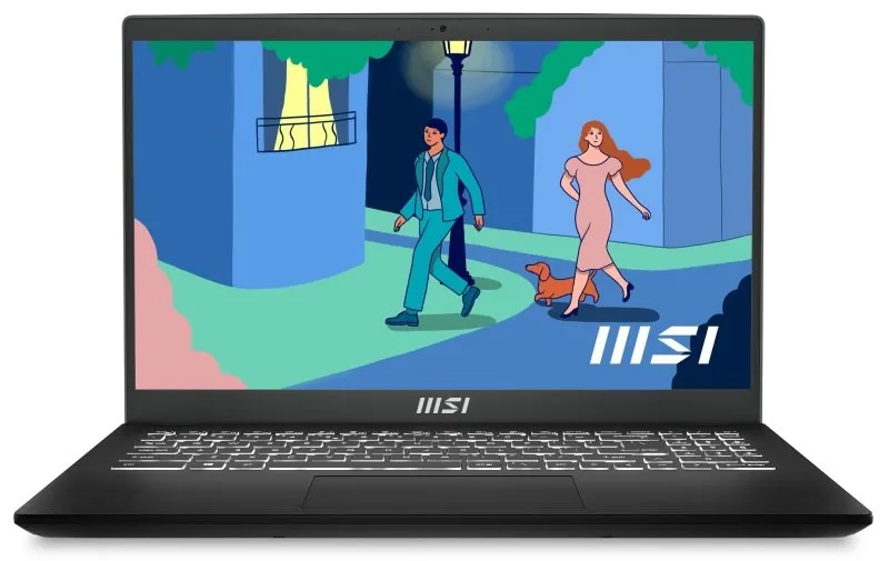 MSI Laptop Modern 15 - 7th Generation Ryzen 5 8GB RAM 512GB SSD Backlit Keyboard Windows 11 Home 15.6" FHD Screen