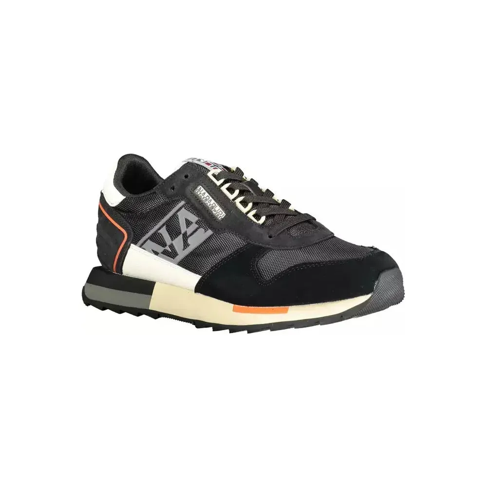 Napapijri Black Leather Men Sneaker