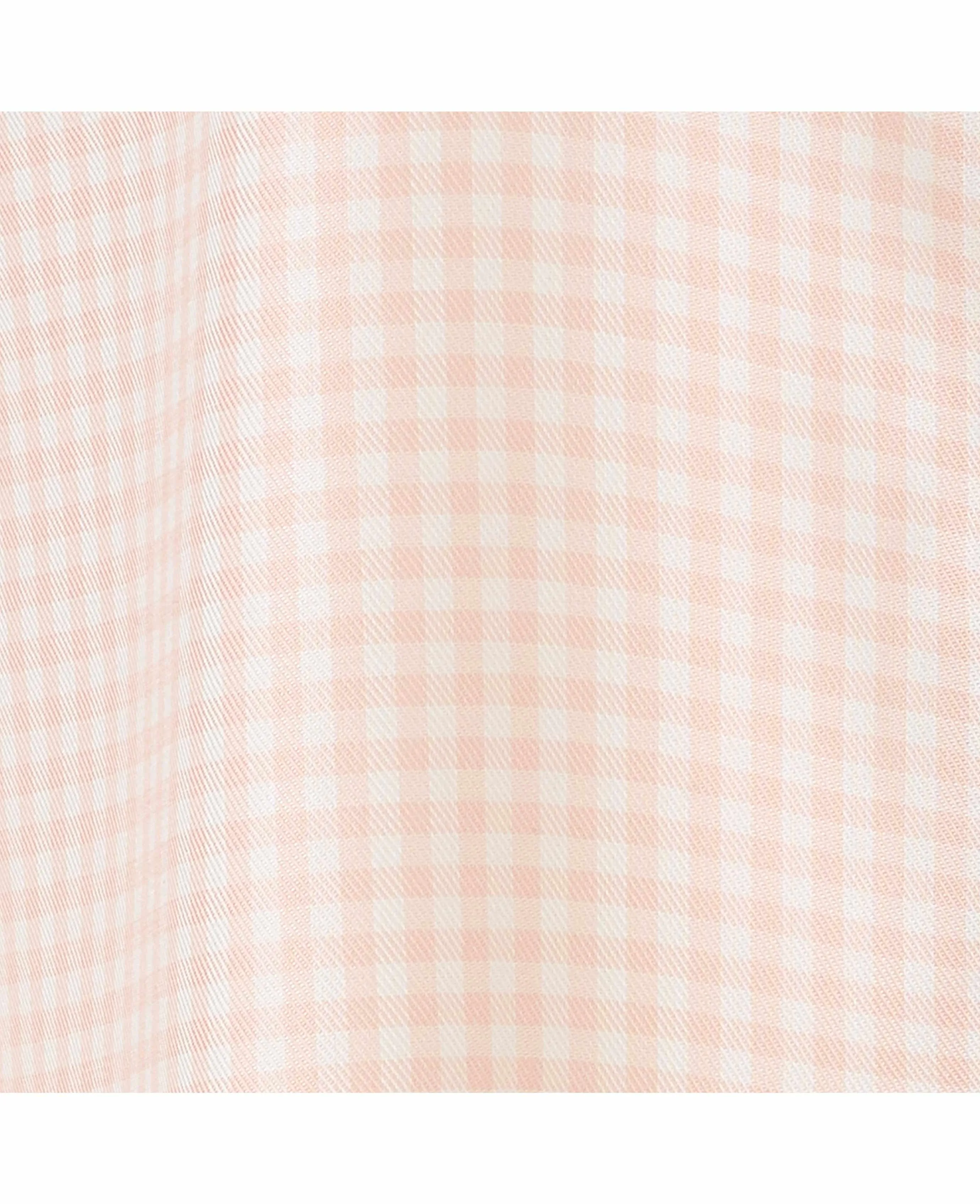 Pink Gingham Check Viscose Women's Shirt