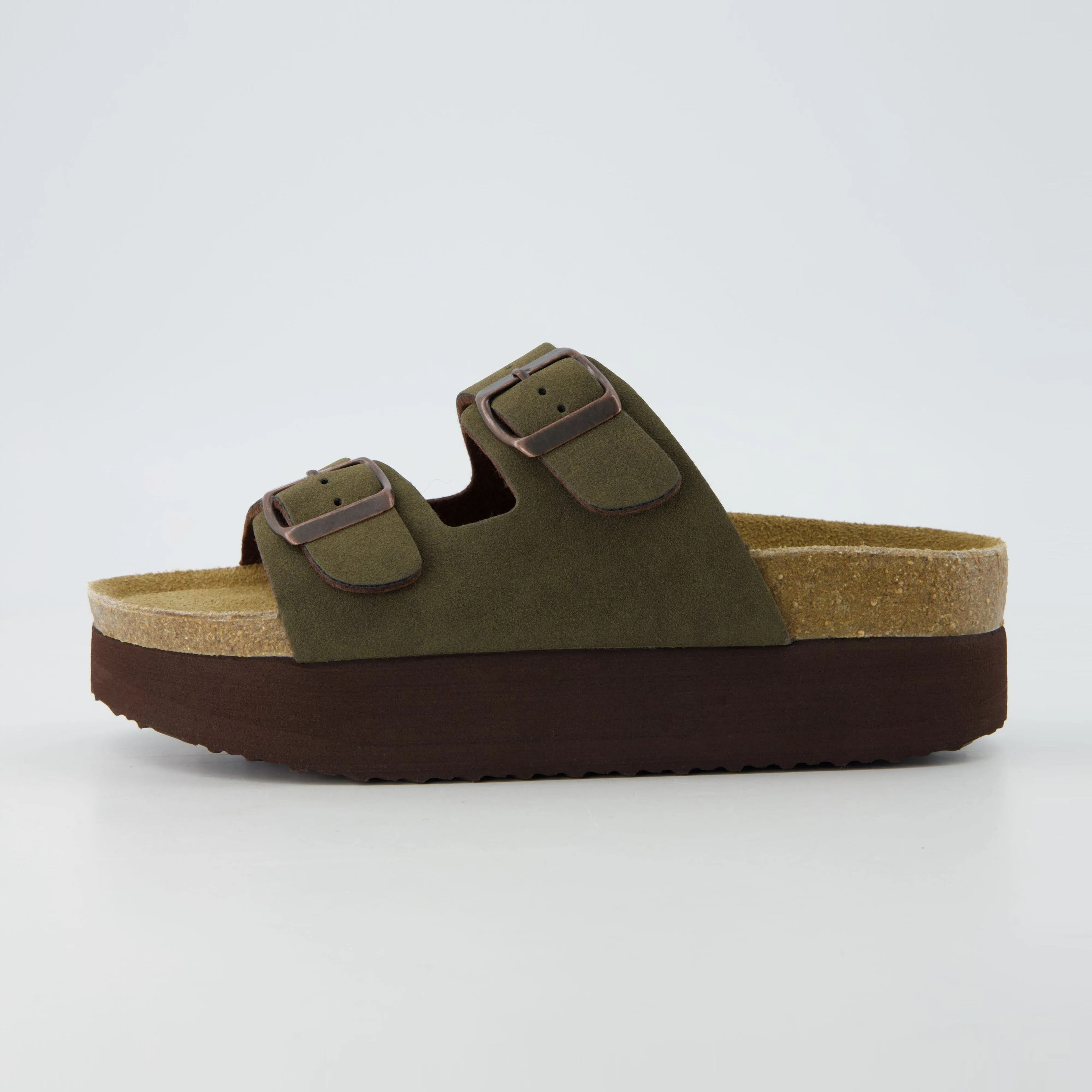 Plane Platform Footbed Sandal