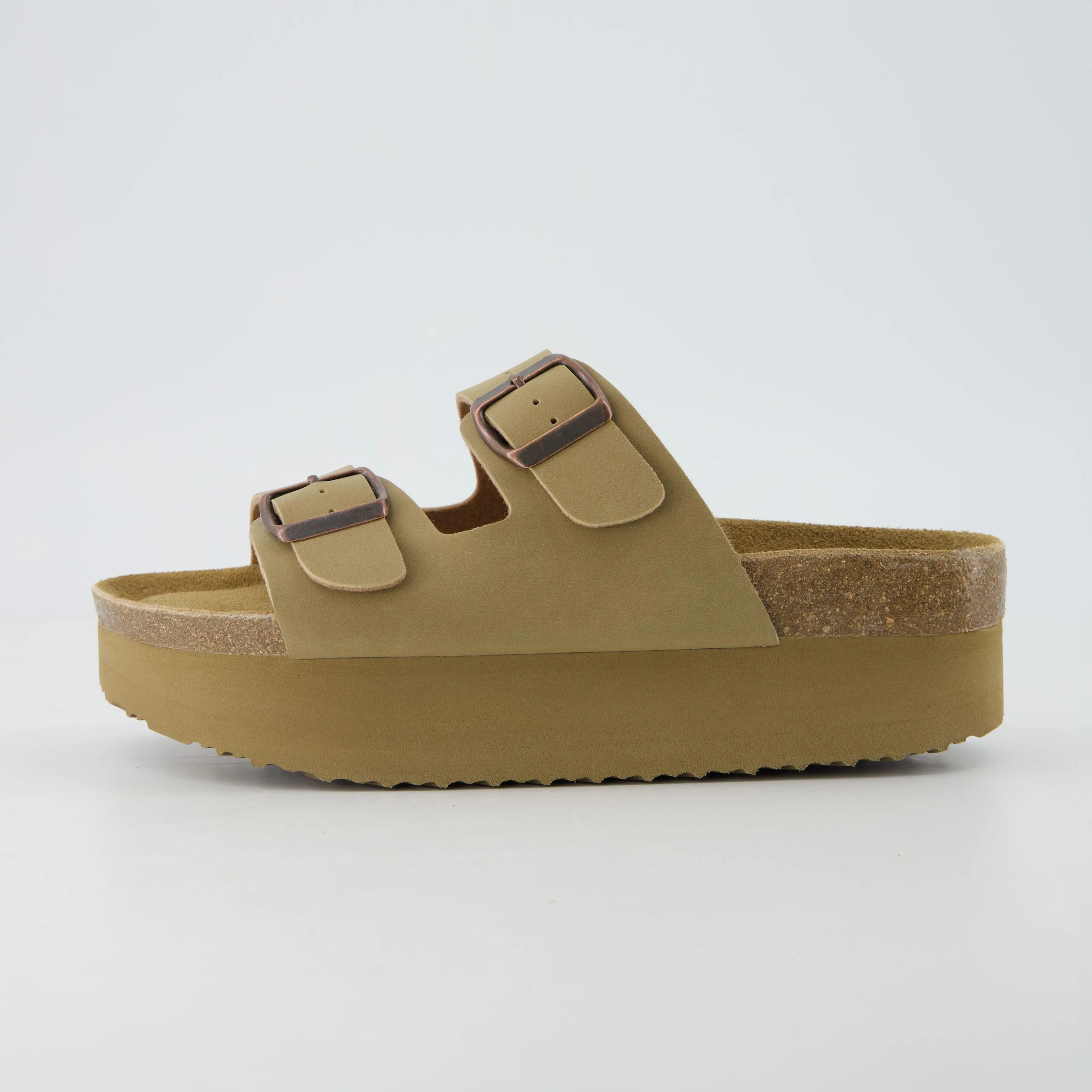 Plane Platform Footbed Sandal