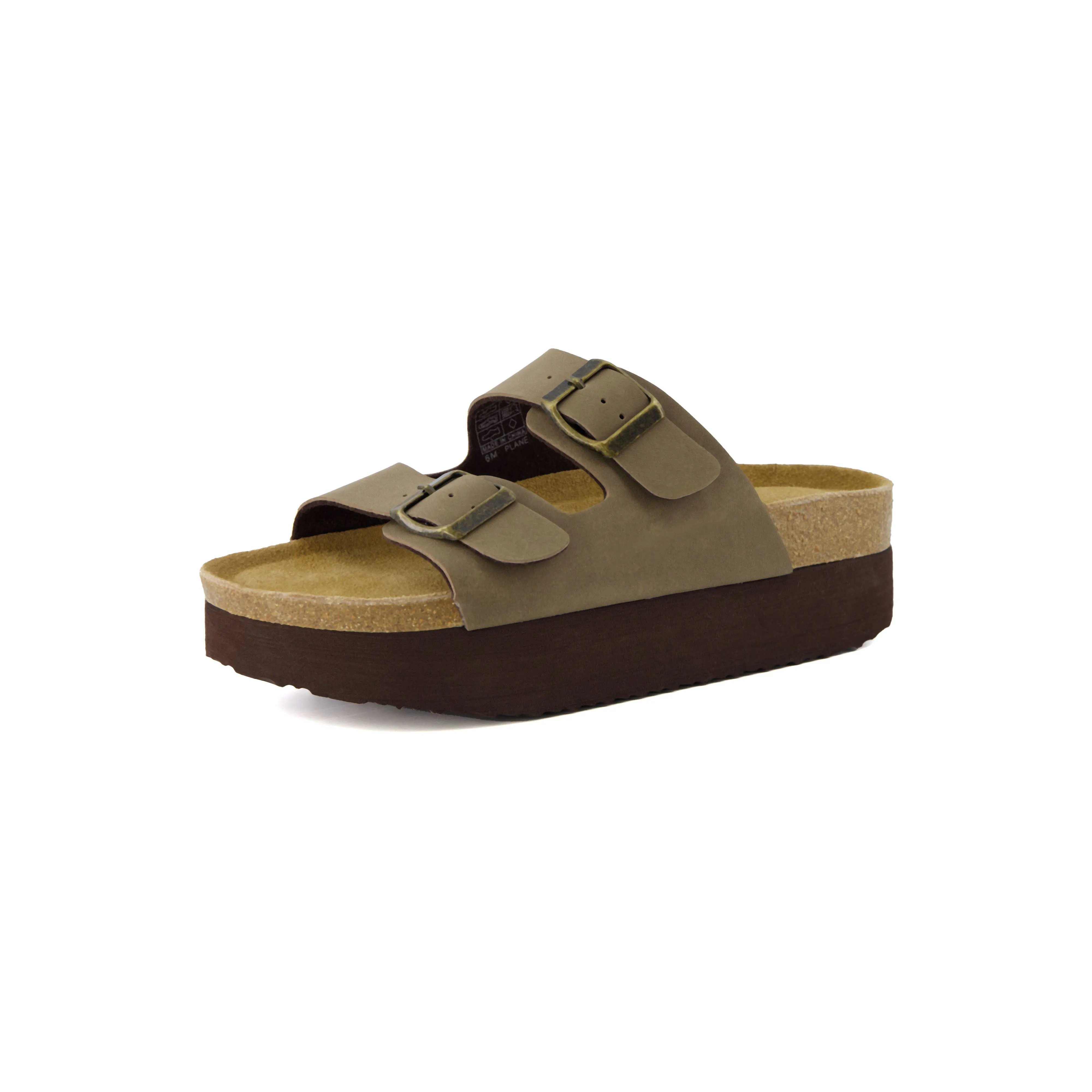 Plane Platform Footbed Sandal